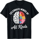 Celebrate Minds of All Kinds Autism Awareness Autistic Kids T-Shirt - T-Shirt | Black