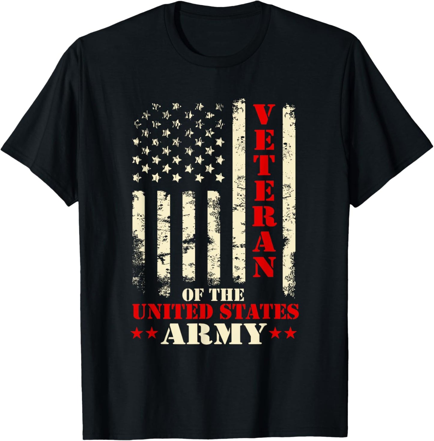 Veteran Of The United States Army - Patriotic Veterans Day T-Shirt - T-Shirt | Black