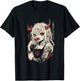 Goth Grunge Girl Waifu Demon Anime Horror Alt Aesthetic T-Shirt - T-Shirt | Black