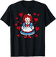 Raggedy Ann Valentine's Day Hearts T-Shirt - T-Shirt | Black