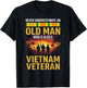 Never Underestimate an Old Man Vietnam Veteran T-Shirt - T-Shirt | Black