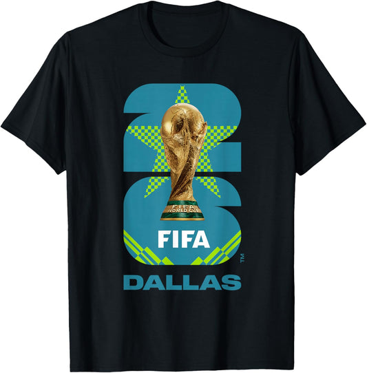 FIFA World CUP26 Dallas Trophy Color T-Shirt - T-Shirt | Black