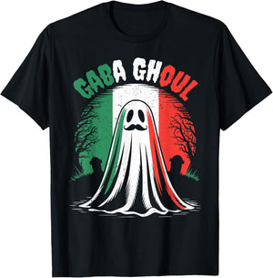 Gaba Ghoul Ghost Italian Halloween Funny Costume Men Women T-Shirt - T-Shirt | Black