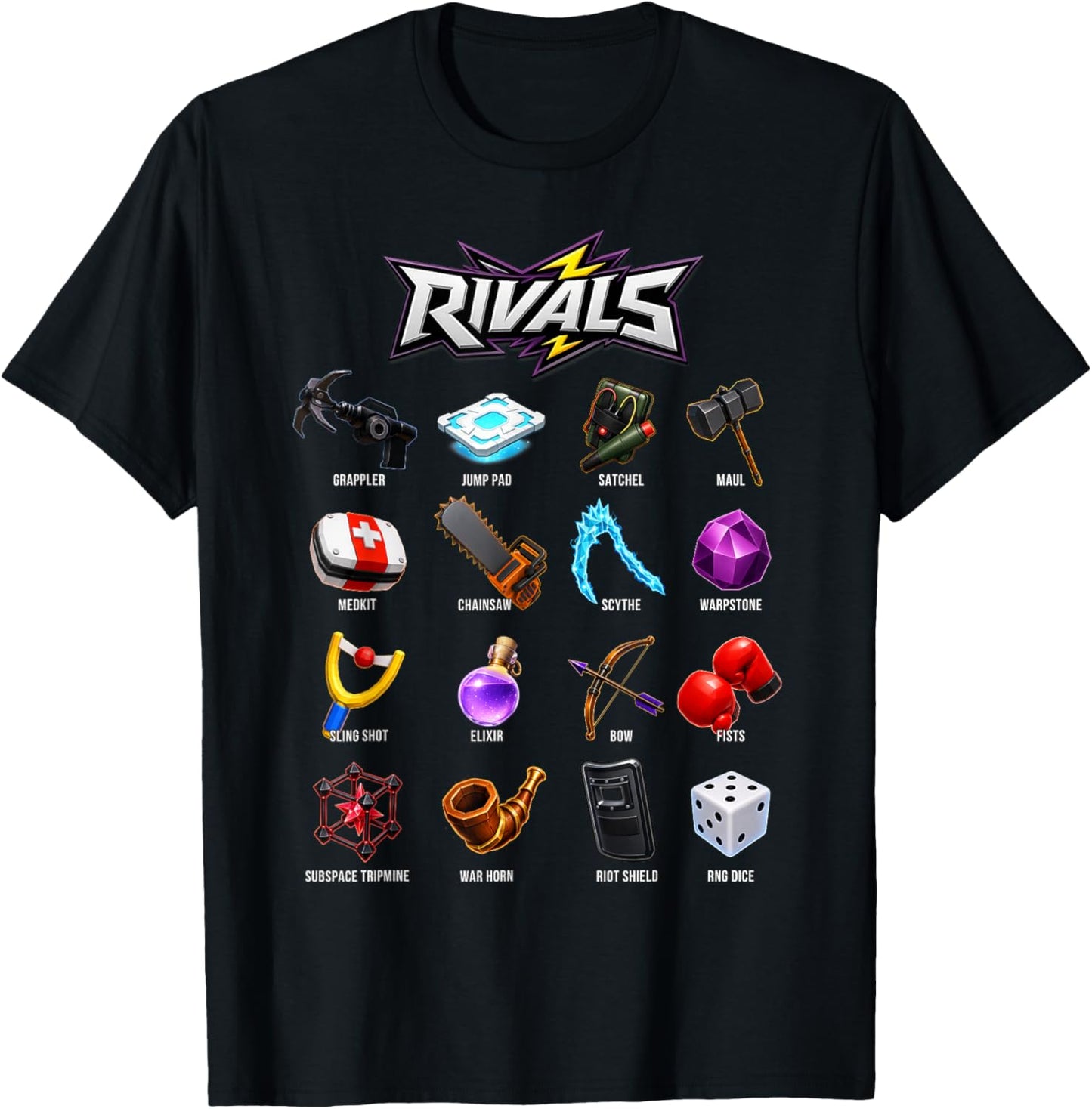 Rivals Showdown Squad Game Fun Meme T-Shirt - T-Shirt | Black