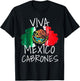 Viva Mexico Mexican Independence Day 15 September Cinco Mayo T-Shirt - T-Shirt | Black