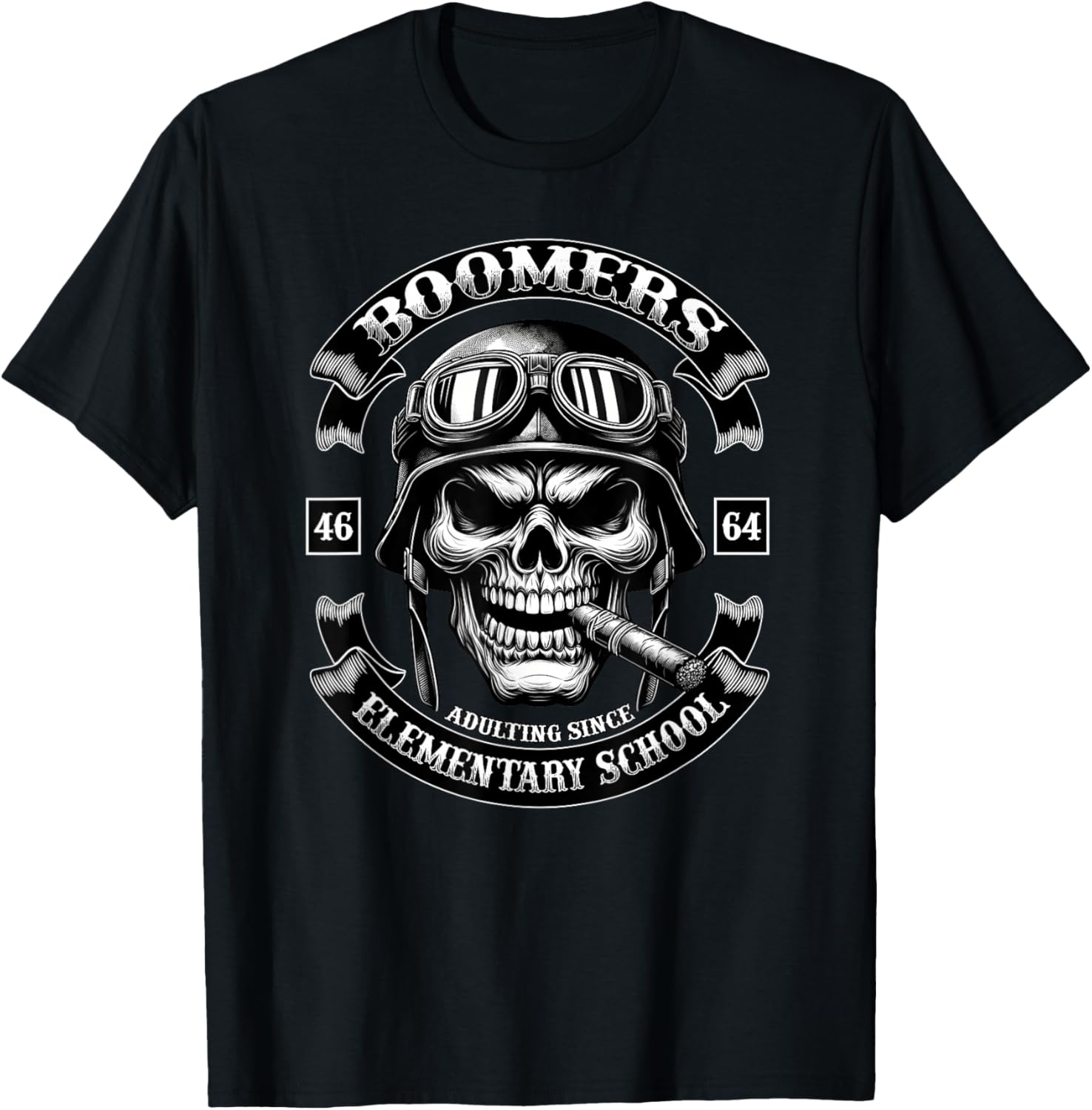 Generation Baby Boomer Funny Adult From Primary School T-Shirt - T-Shirt | Black