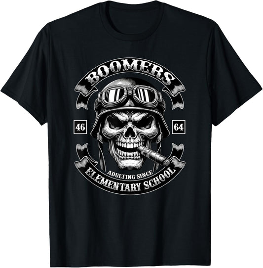 Generation Baby Boomer Funny Adult From Primary School T-Shirt - T-Shirt | Black