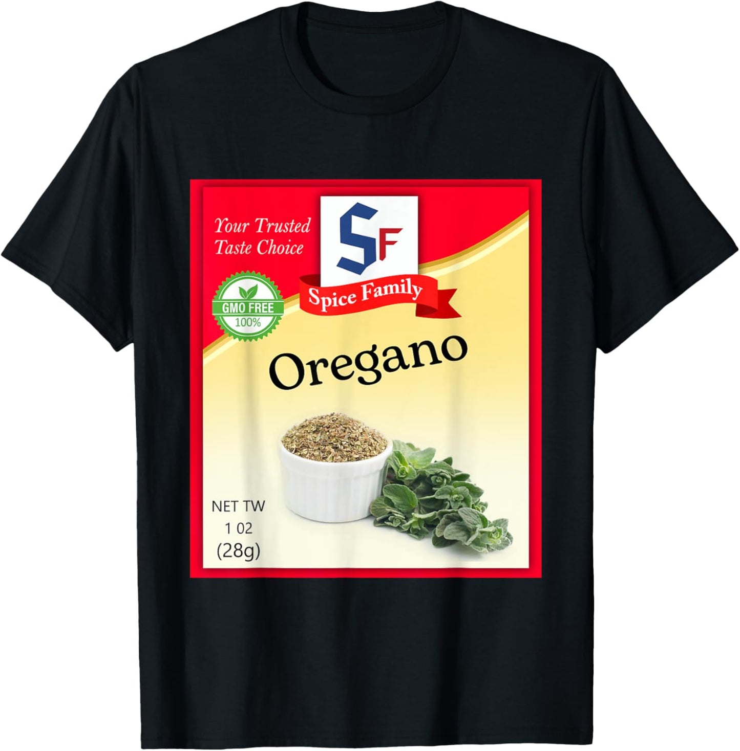Oregano Condiment Costume Holiday Spice Costumes T-Shirt - T-Shirt | Black