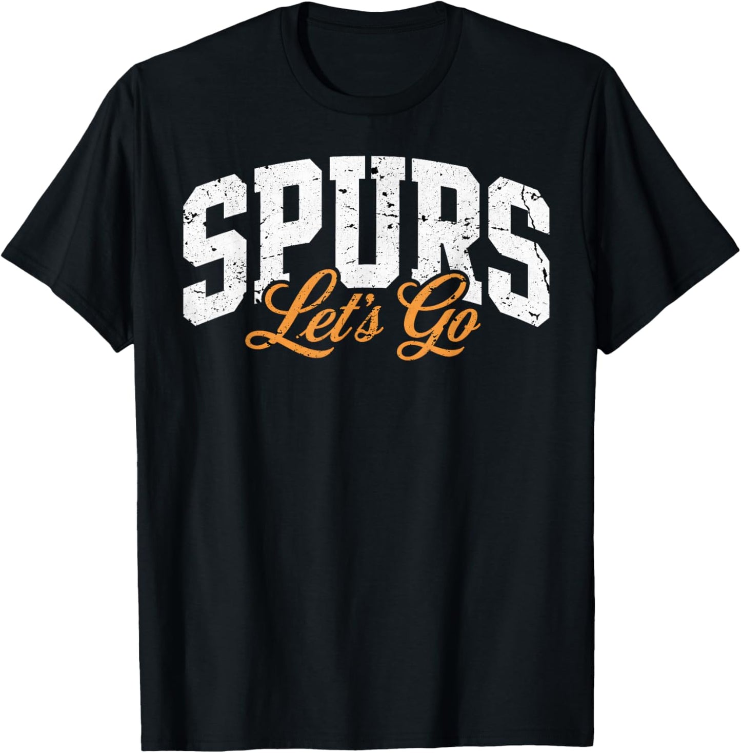 Retro Design Vintage Spurs T-Shirt - T-Shirt | Black