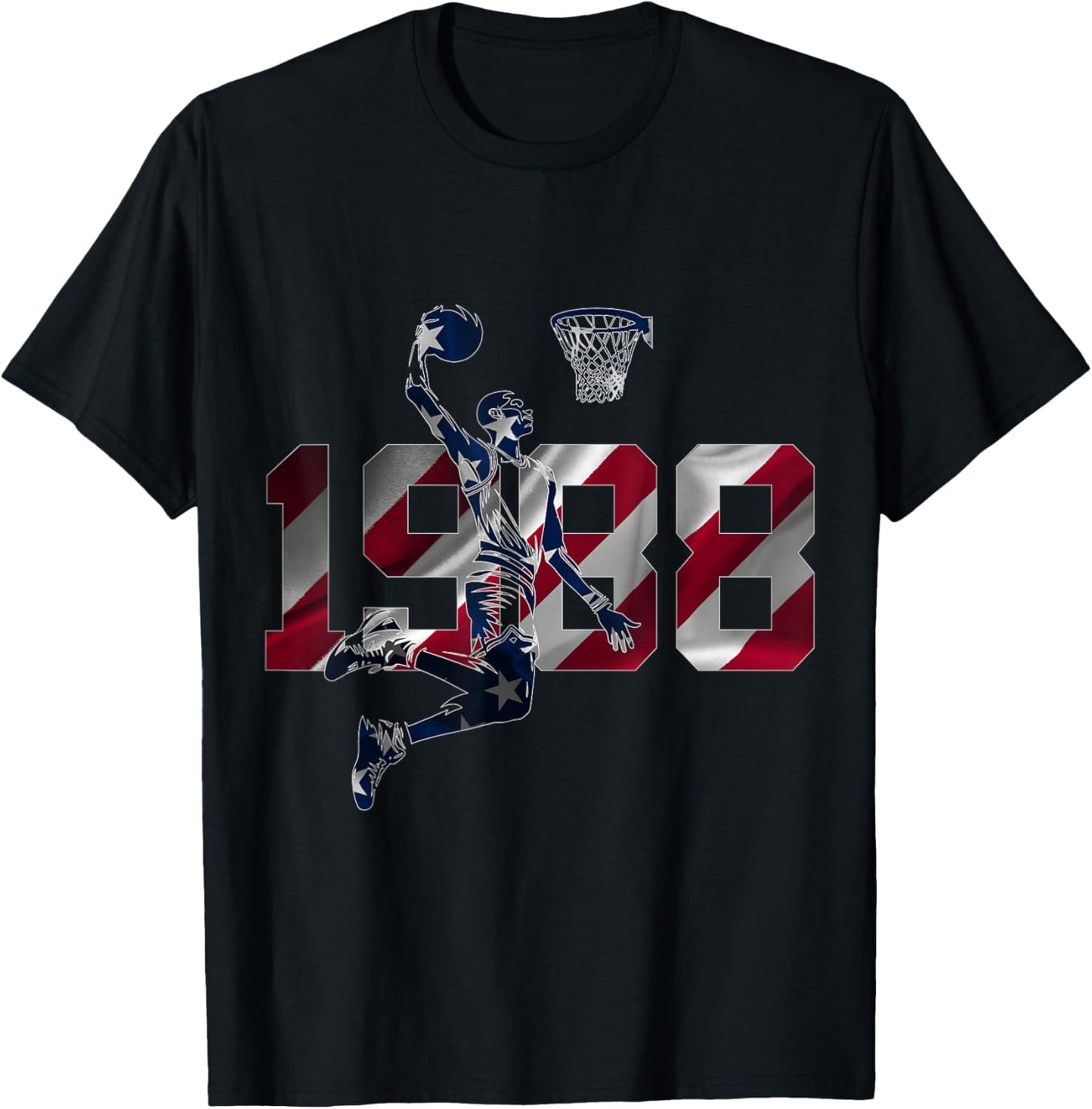 38 Ans 1988 Basketball 38 Ans T-Shirt - T-Shirt | Black