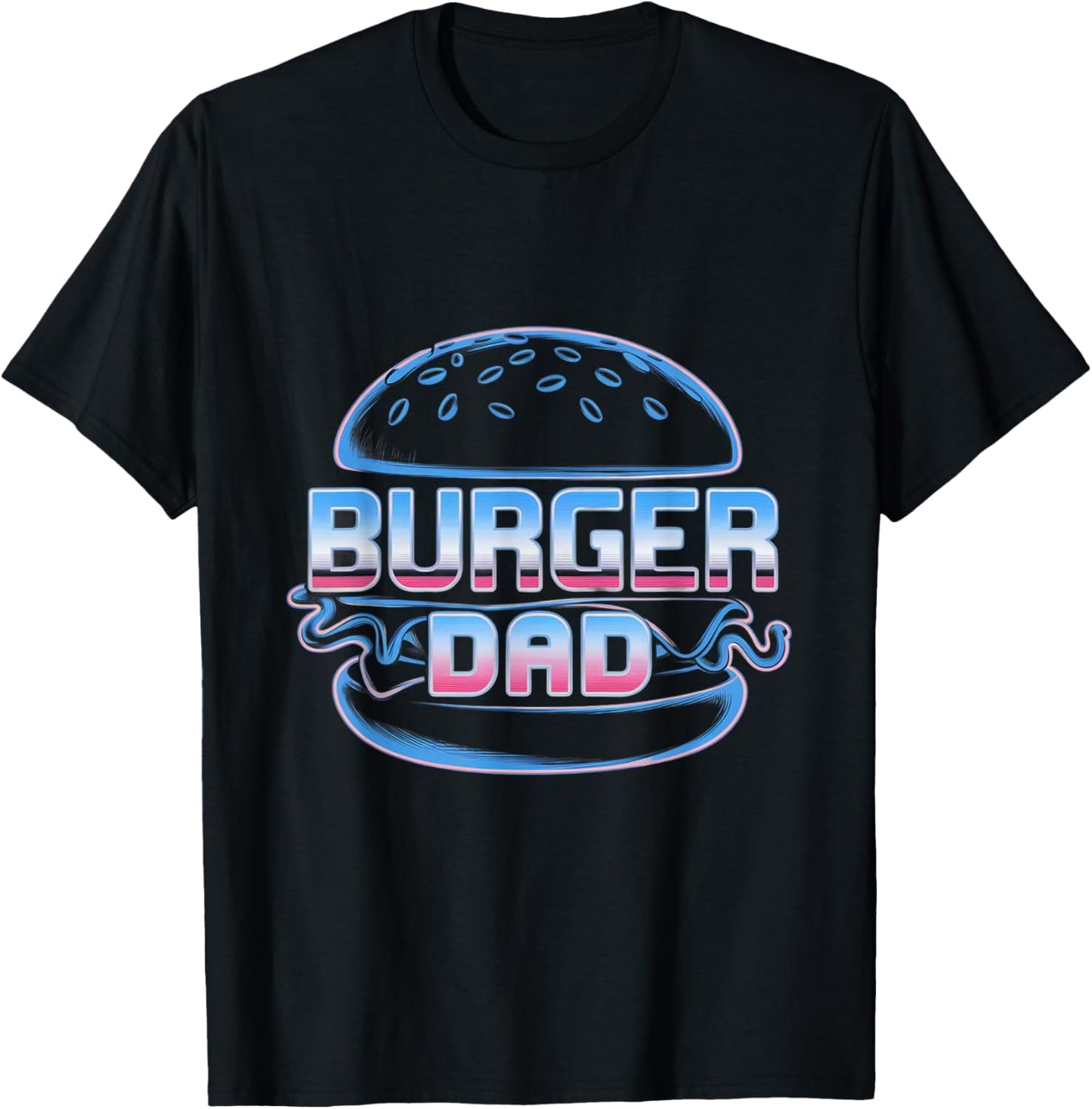 Funny Burger Lover Burger Mom Memes Love Burger Dad Jokes T-Shirt - T-Shirt | Black