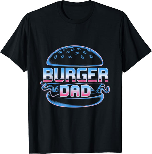 Funny Burger Lover Burger Mom Memes Love Burger Dad Jokes T-Shirt - T-Shirt | Black