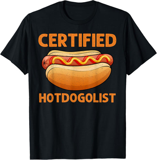 Cool Hotdog Outfit Women Adult Hotdog Hot Dog Lover T-Shirt - T-Shirt | Black