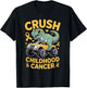 Crush Childhood Cancer Awareness Gold Ribbon Kids Toddlers T-Shirt - T-Shirt | Black