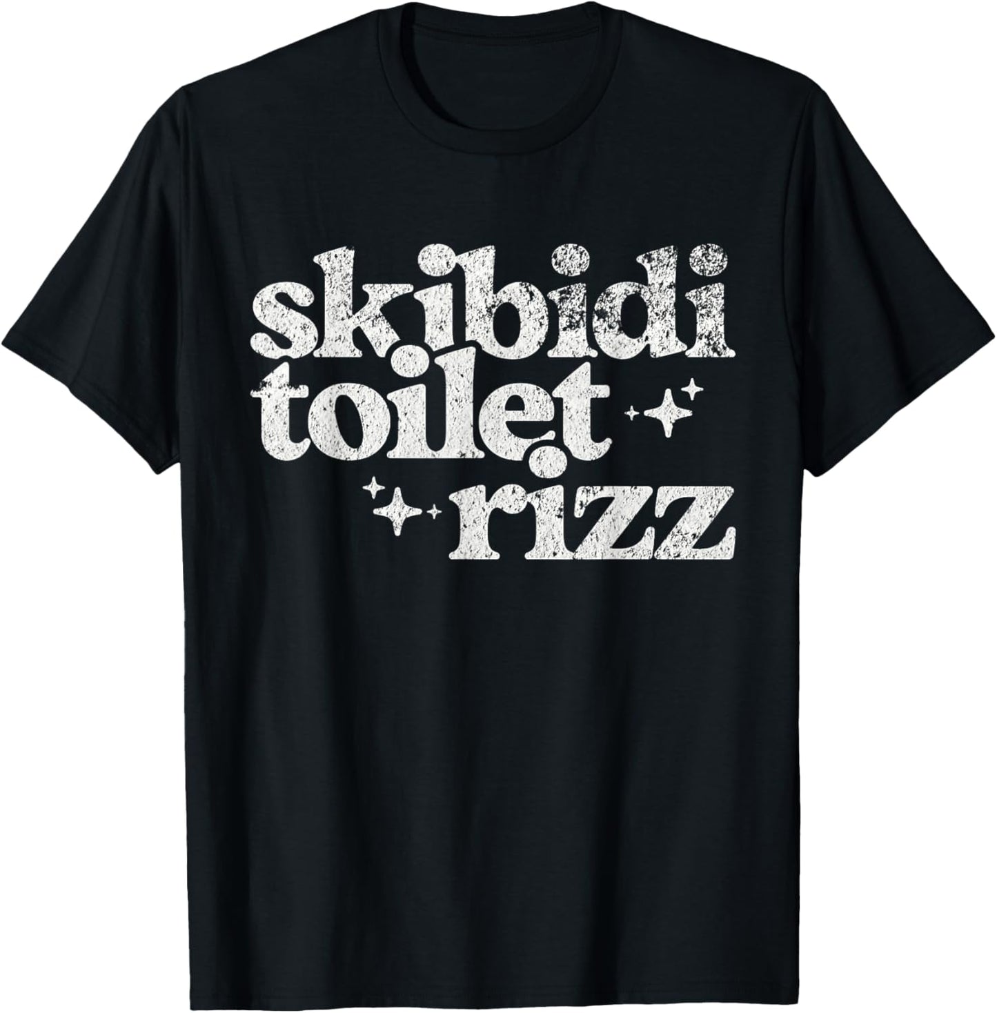 Oxygen Bandit Men's Skibidi Toilet Rizz Meme , Black, Small T-Shirt - T-Shirt | Black