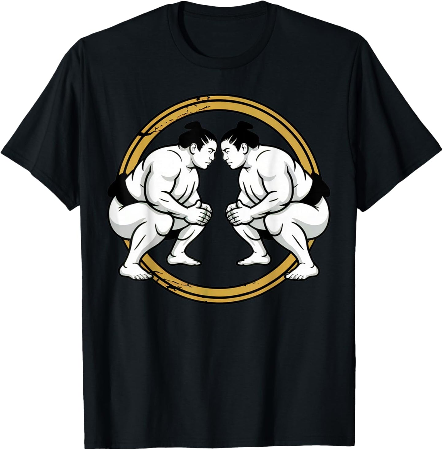 Sumo Japanese Design for Lovers from Wrestling and Sumo T-Shirt - T-Shirt | Black