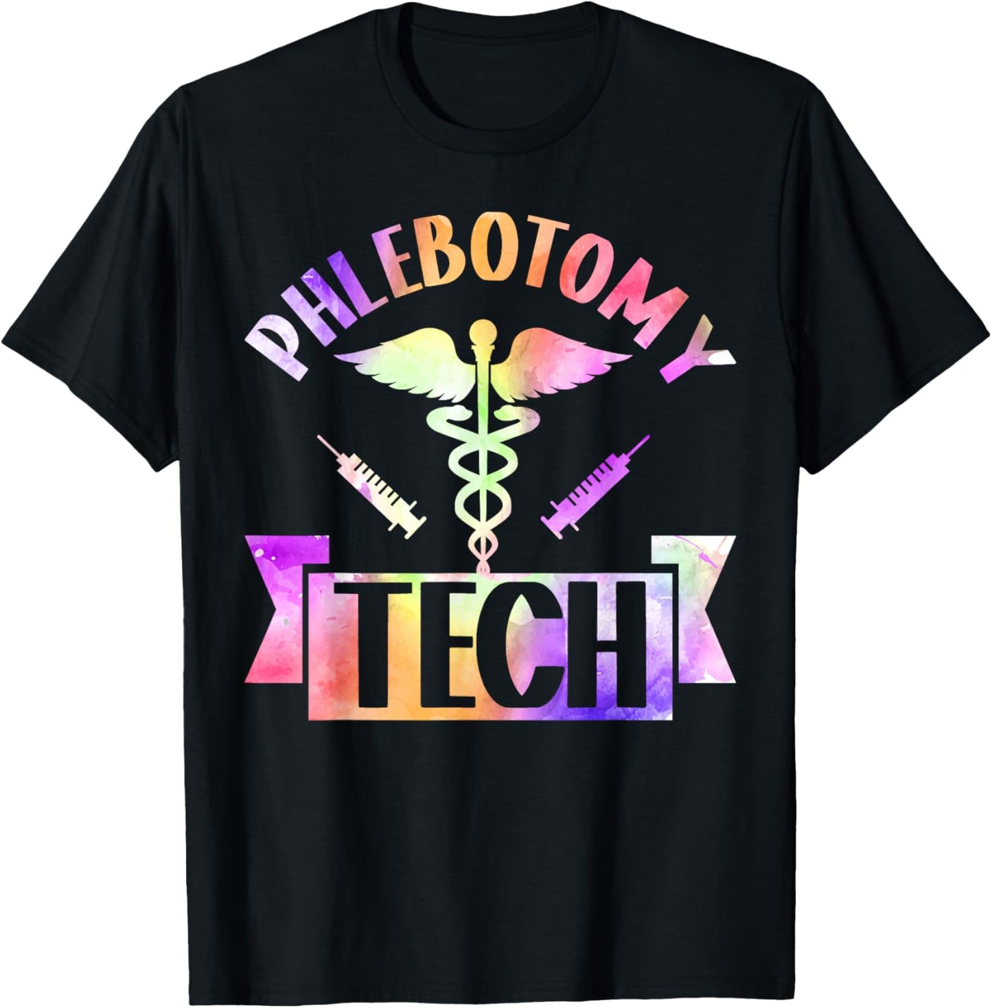 Phlebotomist Tech Technician Phlebotomy Tech T-Shirt - T-Shirt | Black