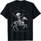Halloween Cowboy Horse Skeleton Costume T-Shirt - T-Shirt | Black