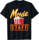 Movie Staff Movie Night Cinema T-Shirt - T-Shirt | Black