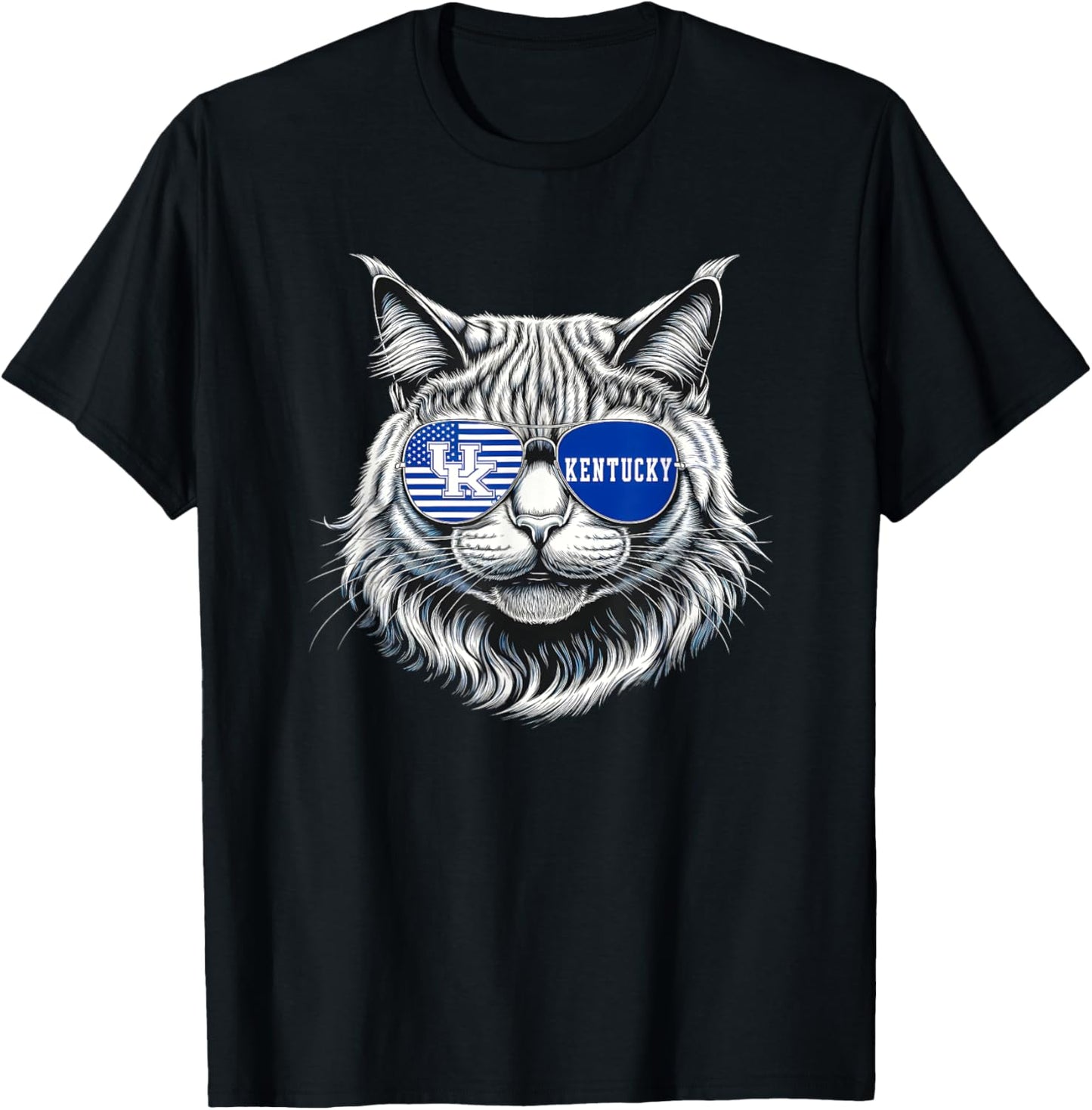 Cat Lovers Graphic Last Name Kentucky Retro Vintage Funny Women Girls Kids T-Shirt - T-Shirt | Black