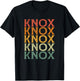 Retro Custom First Name Knox T-Shirt - T-Shirt | Black