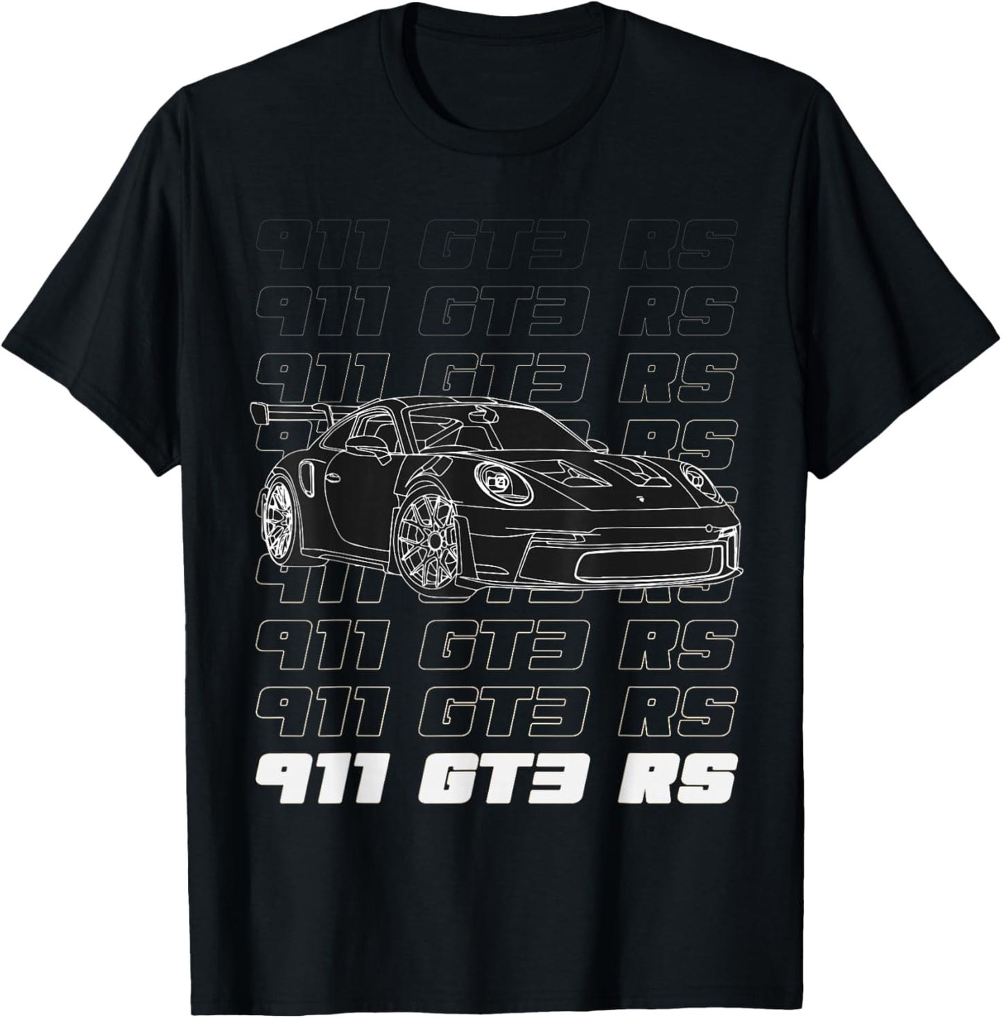 Exclusive 911 GT3 RS Silhouette, Meme Coin, Motorsport SE T-Shirt - T-Shirt | Black