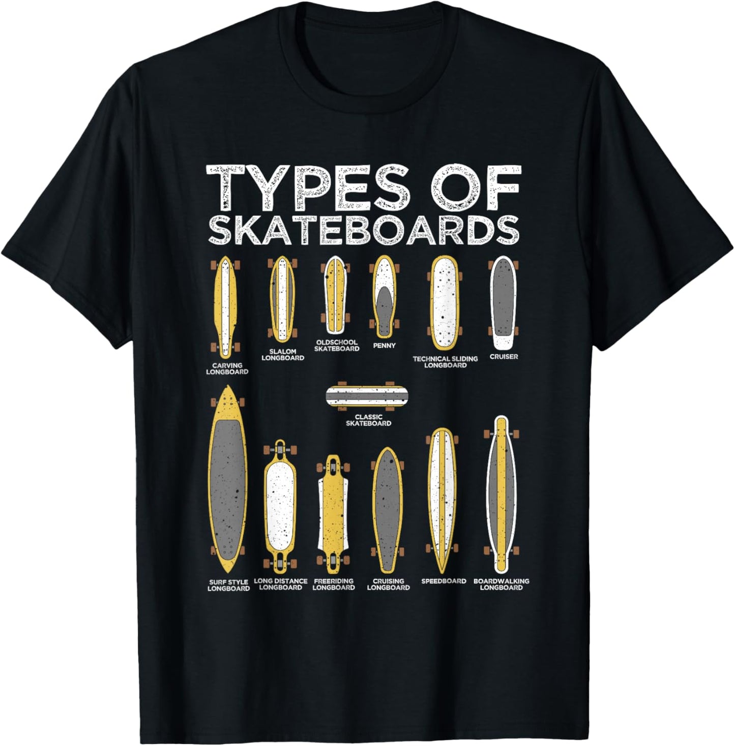 Cool Skateboard Art Women Skateboarder Skateboarding T-Shirt - T-Shirt | Black