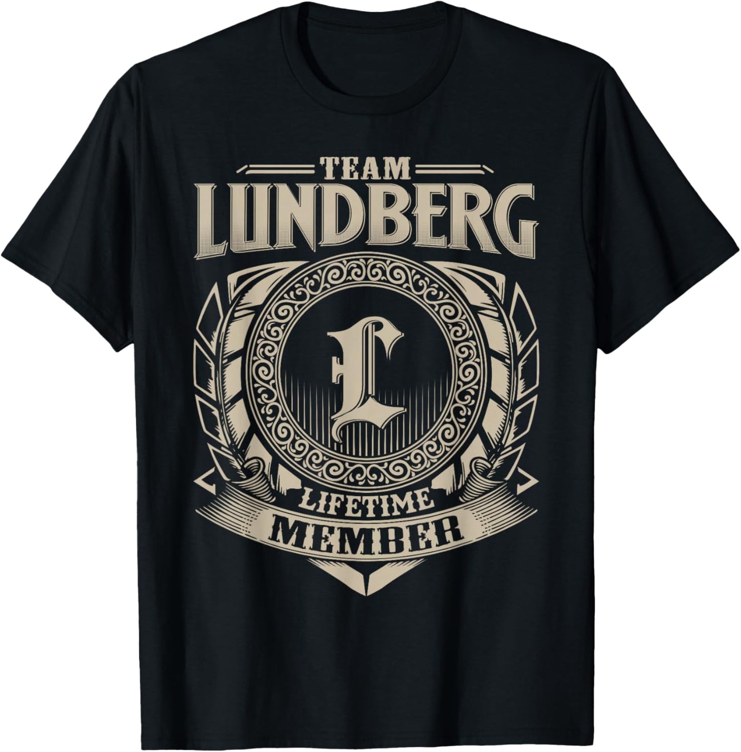 Team LUNDBERG Lifetime Member LUNDBERG Family Name Vintage T-Shirt - T-Shirt | Black