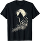 Fox Dandelion Wildlife Foxes Nature Art T-Shirt - T-Shirt | Black