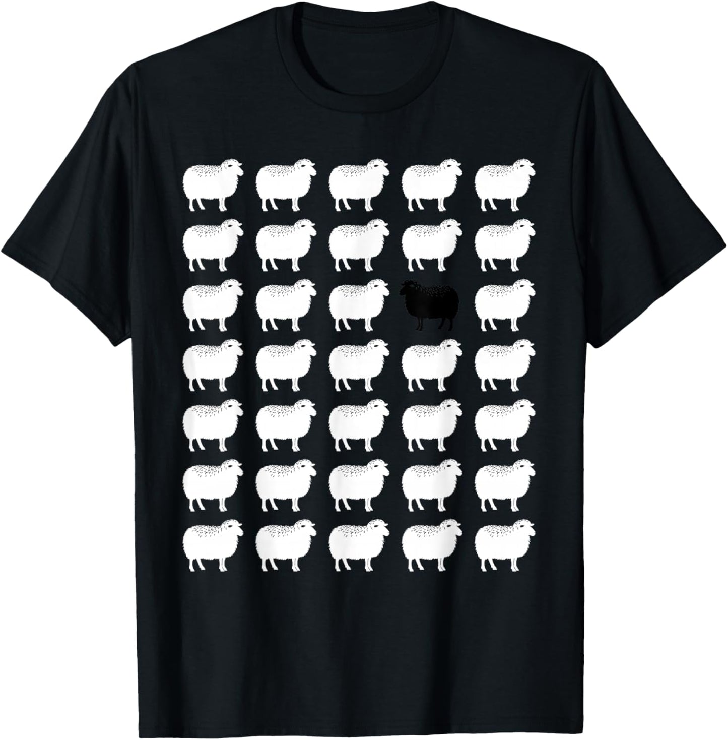 Memorabilia Sheep That Is Black and White other Sheep T-Shirt - T-Shirt | Black