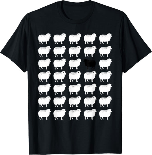 Memorabilia Sheep That Is Black and White other Sheep T-Shirt - T-Shirt | Black