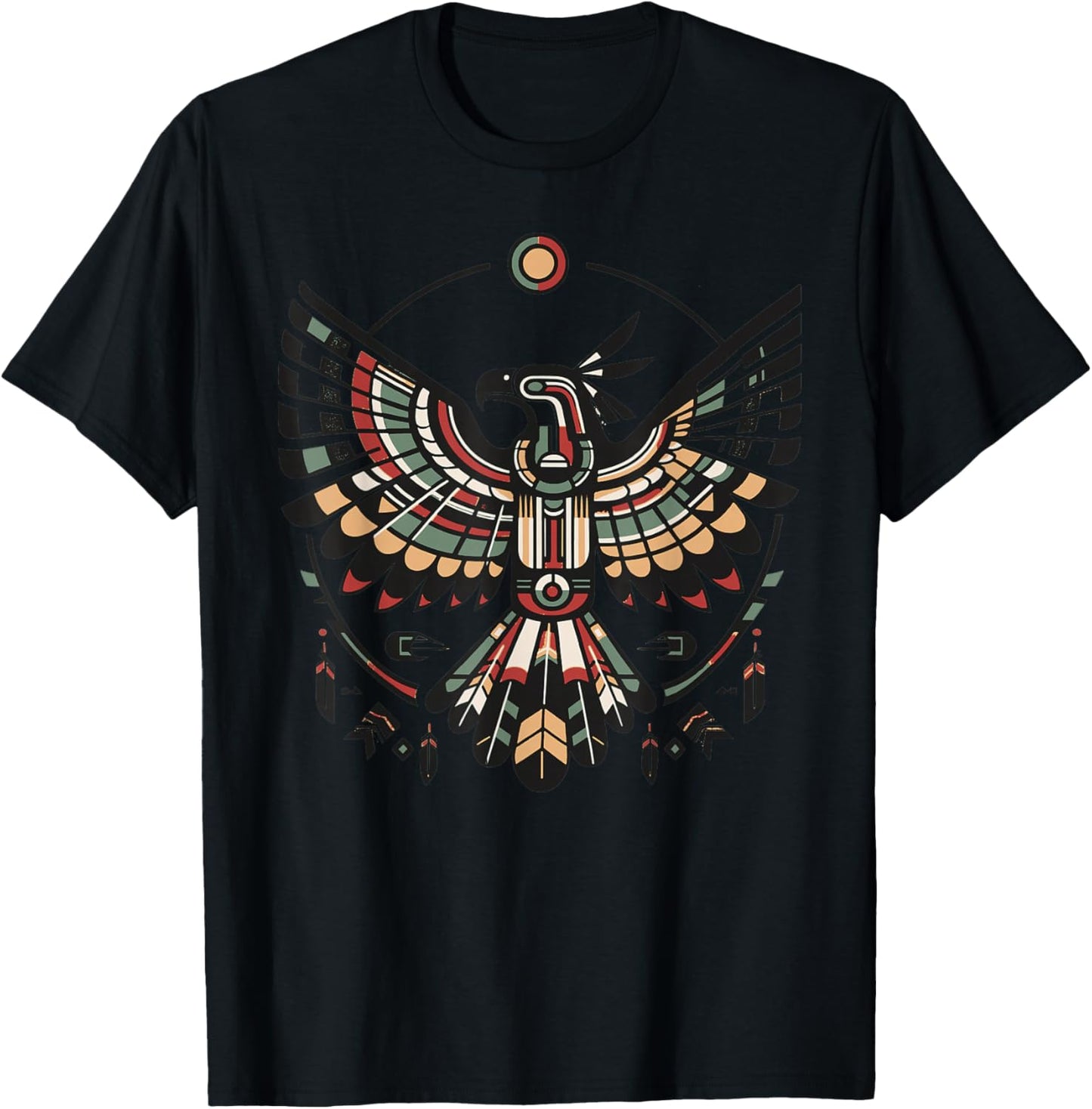 Spiritual Thunderbird Art Mystical Bird of Power T-Shirt - T-Shirt | Black