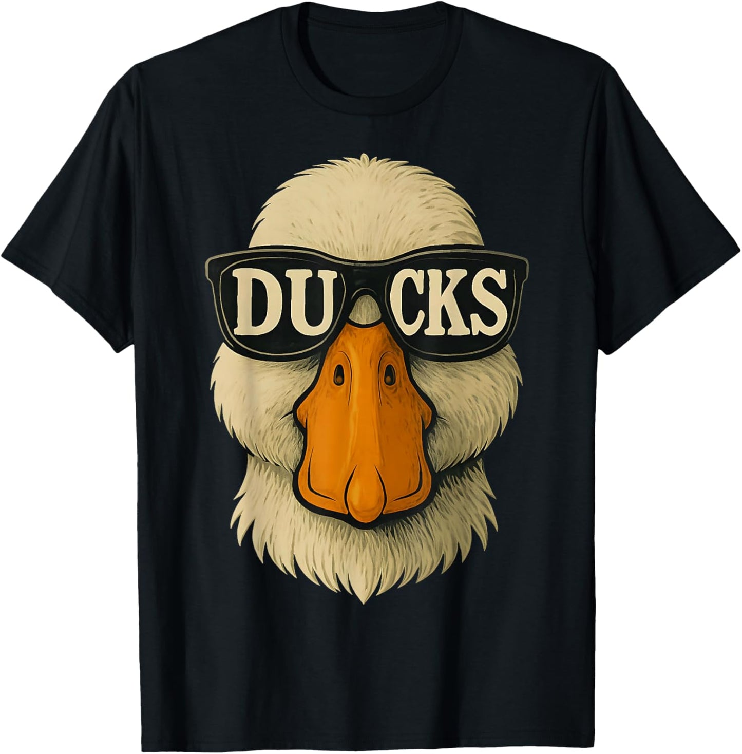 Retro Ducks Name Graphic Apparel Women Kid Boy Girl T-Shirt - T-Shirt | Black