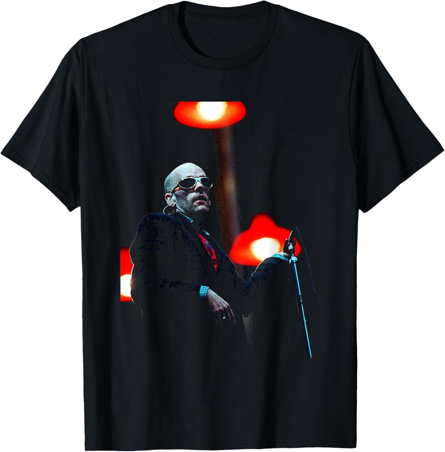 R.E.M. Michael Stipe Murrayfield Concert Monster Album Era T-Shirt - T-Shirt | Black