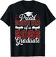 Proud Bonus Dad of a Class of 2026 Graduate Senior T-Shirt - T-Shirt | Black