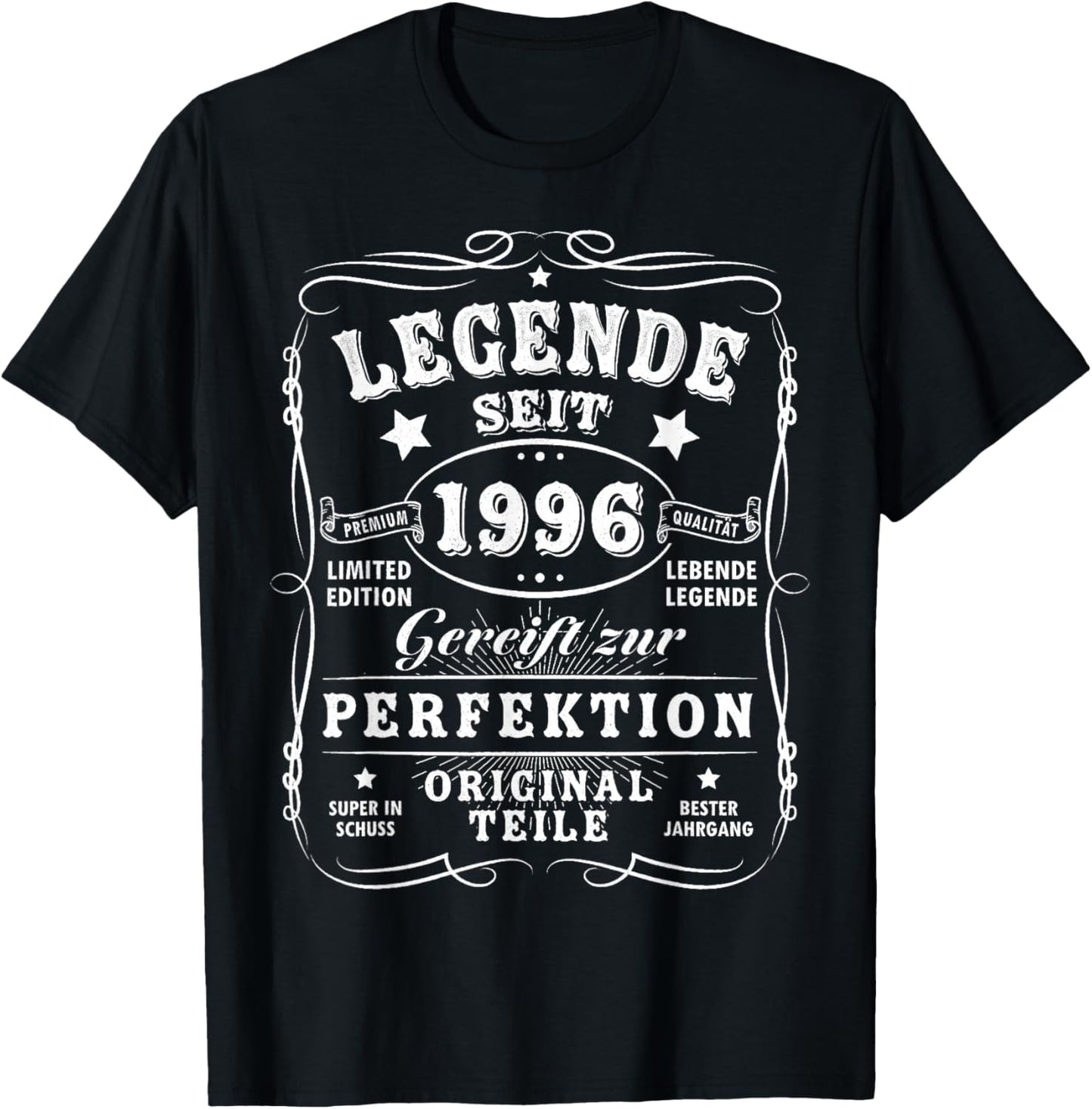 1996 Birthday Man 30th Decoration Funny 30s 30th Birthday T-Shirt - T-Shirt | Black