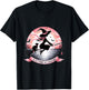 Witch In October We Wear Pink Ribbon Breast Cancer Awareness T-Shirt - T-Shirt | Black