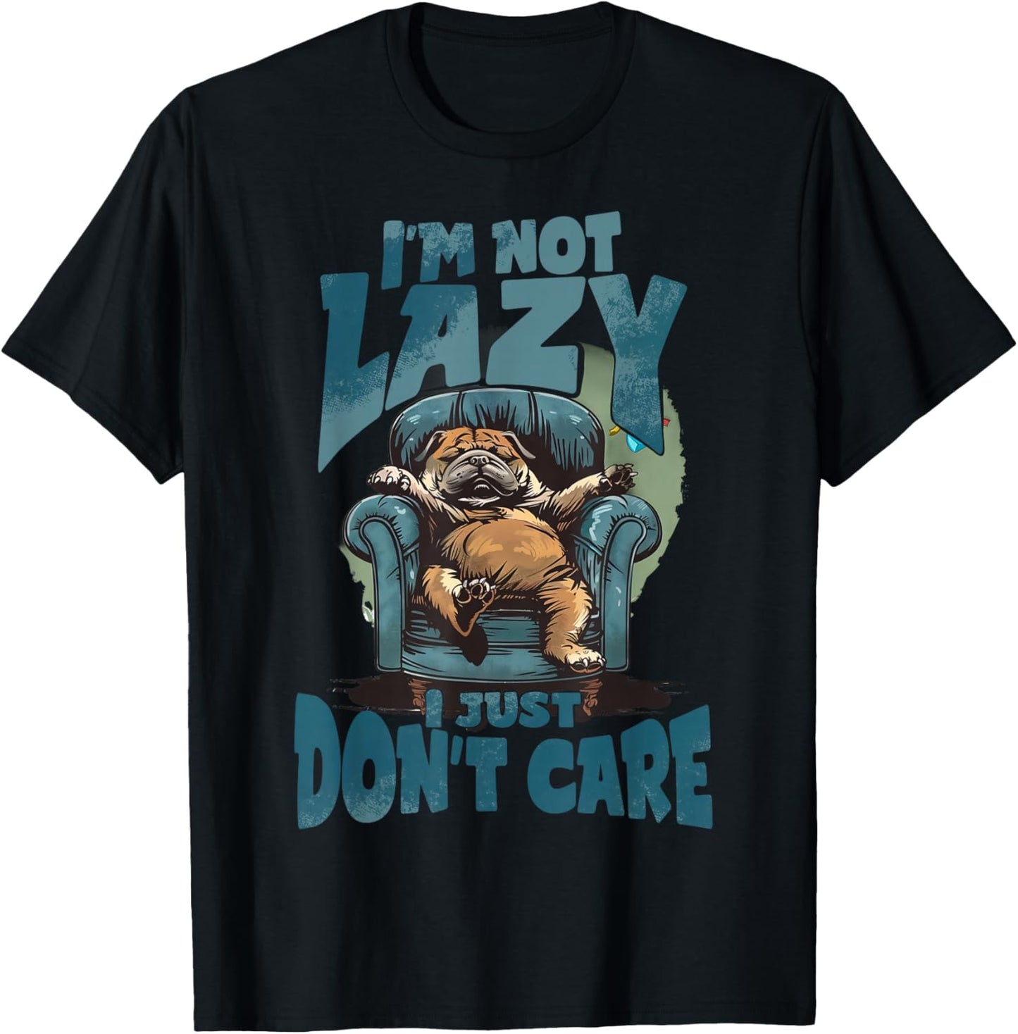 Lazy dog I'm not lazy T-Shirt - T-Shirt | Black