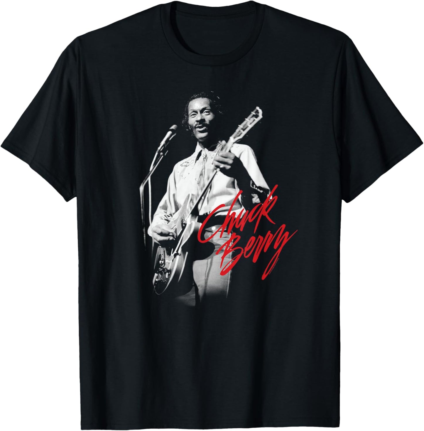 Chuck Berry Gitarre Foto T-Shirt - T-Shirt | Black