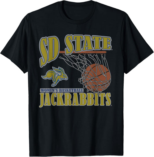 South Dakota State Jackrabbits Women's Basketball Vintage T-Shirt - T-Shirt | Black