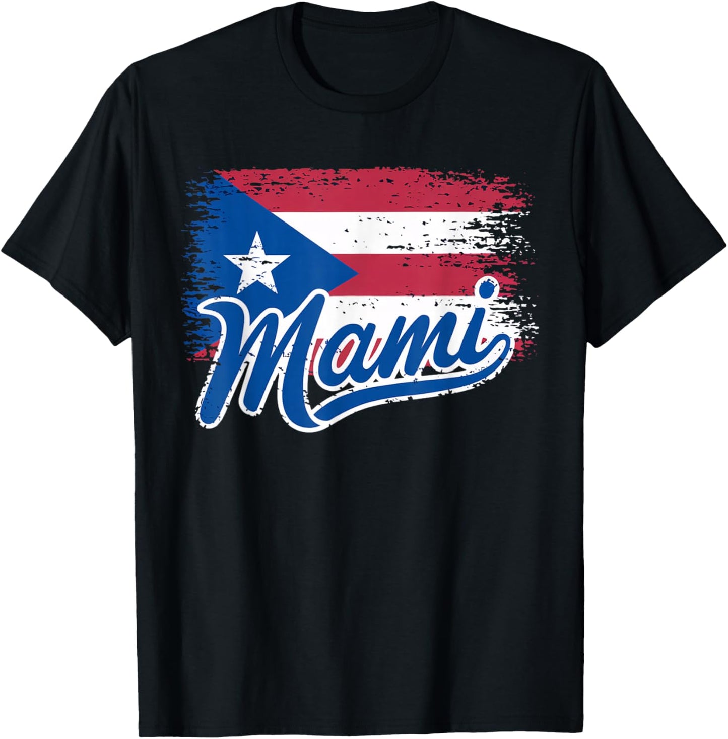 Boricua Mami | Puerto Rican Mother Puerto Rico Flag T-Shirt - T-Shirt | Black