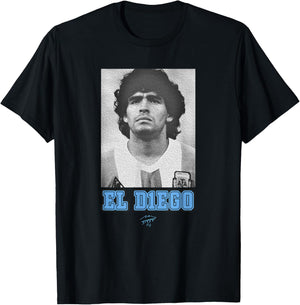Maradona El Diego Argentina T-Shirt - T-Shirt | Black