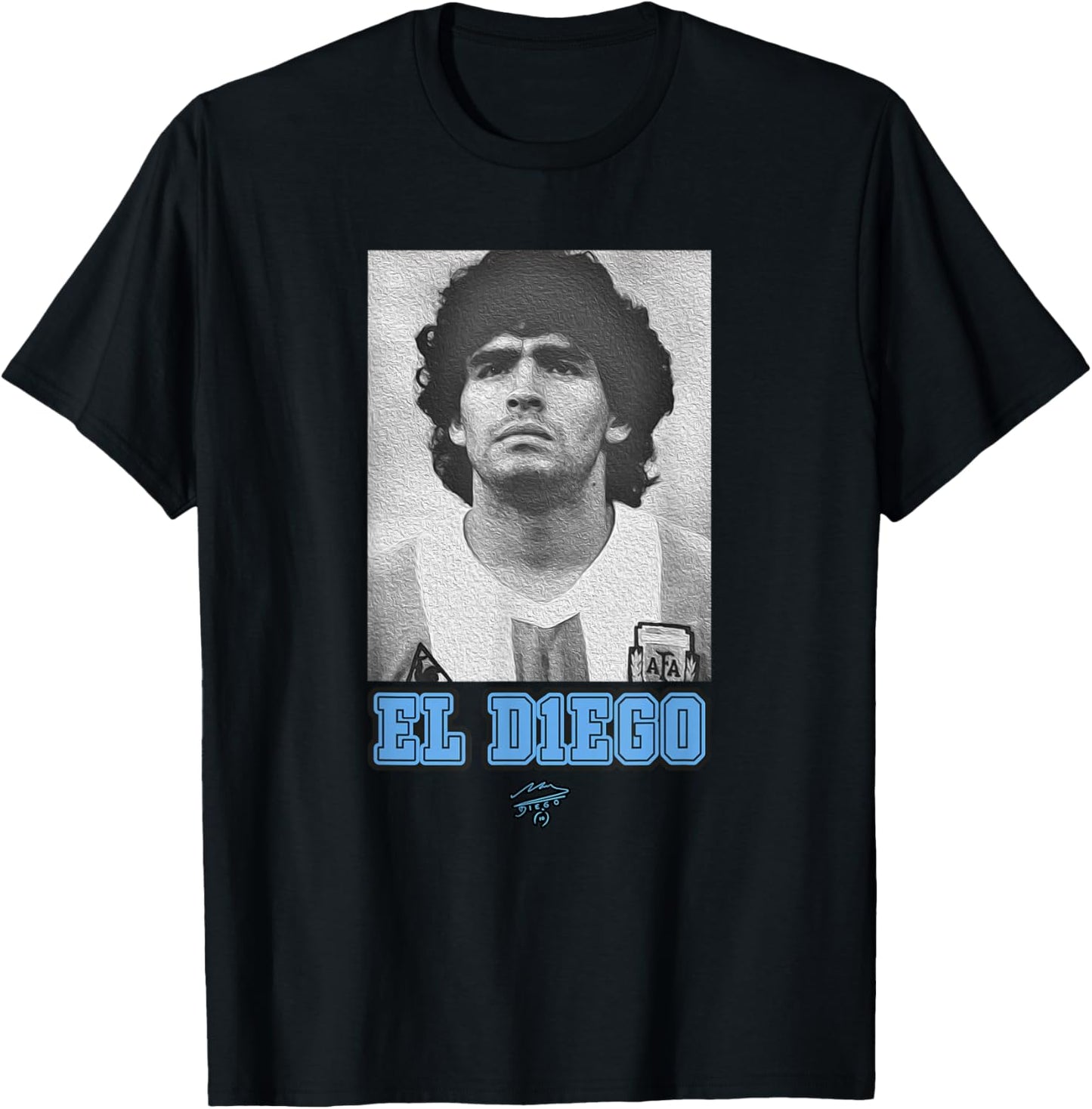 Maradona EL Diego Argentina T-Shirt - T-Shirt | Black