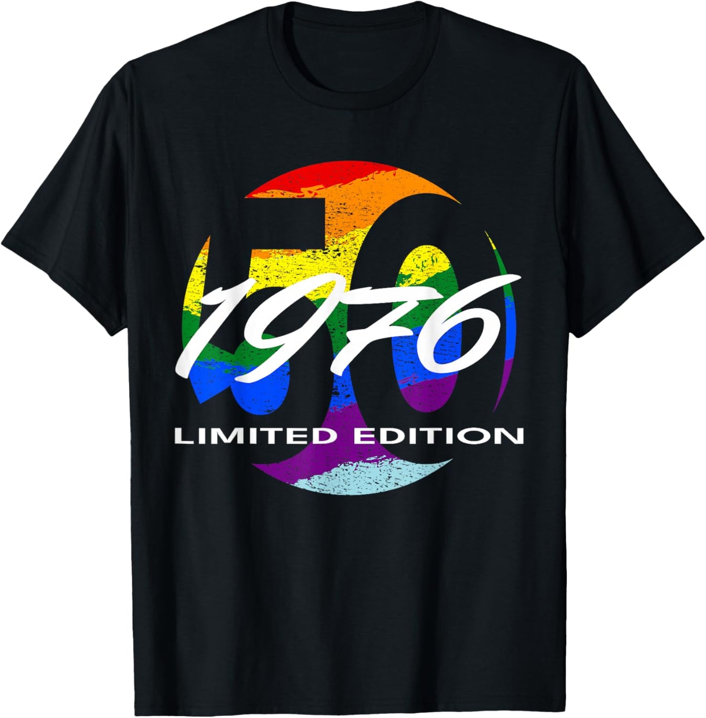 50th Birthday Man Woman 50 Years 1976 Funny Gift T-Shirt - T-Shirt | Black