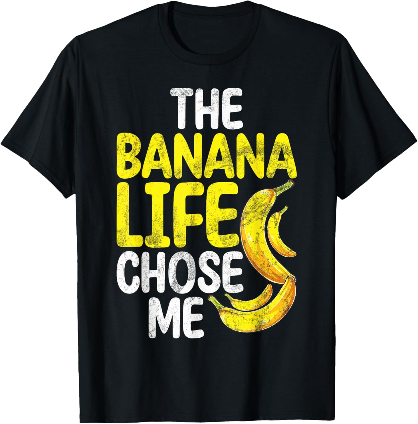 The Banana Life Chose Me Banana T-Shirt - T-Shirt | Black