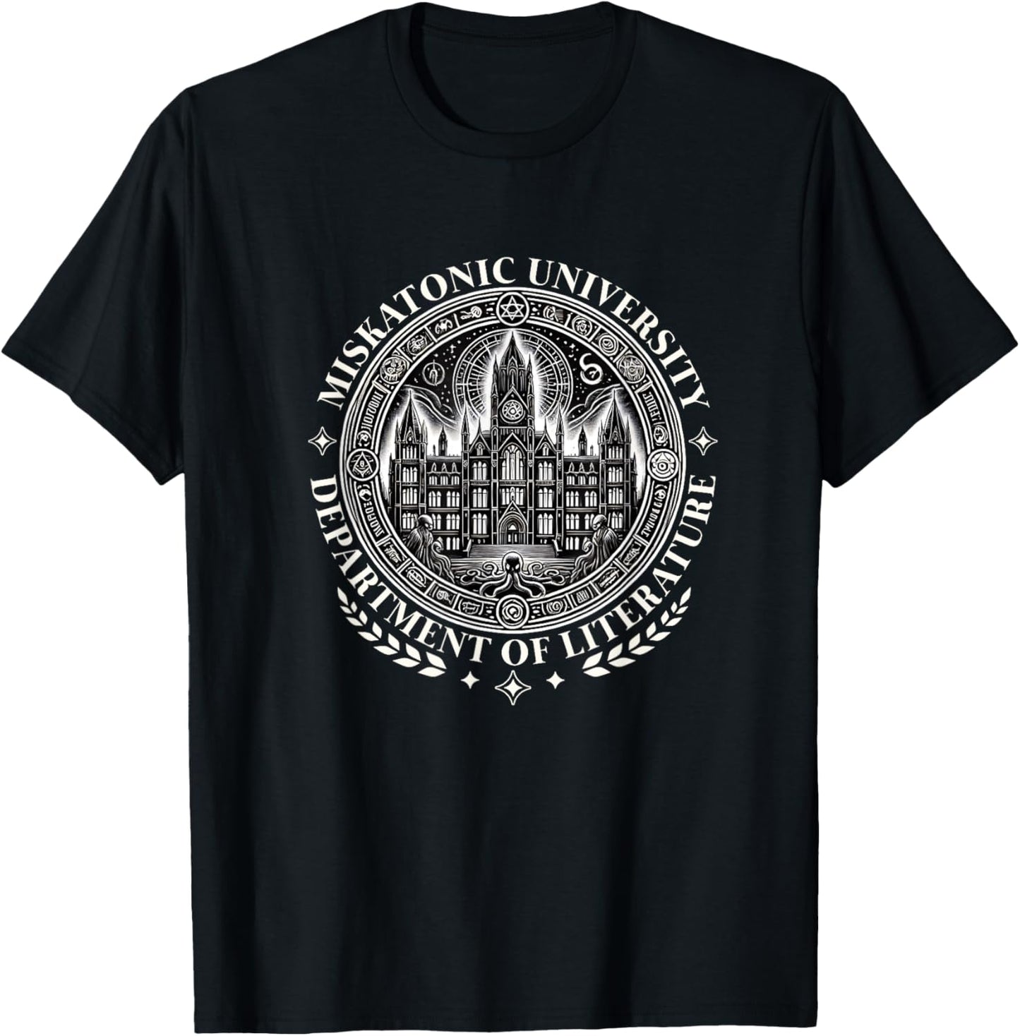 Miskatonic University Lovecraftscher Cthulhus Ruf Literature T-Shirt - T-Shirt | Black