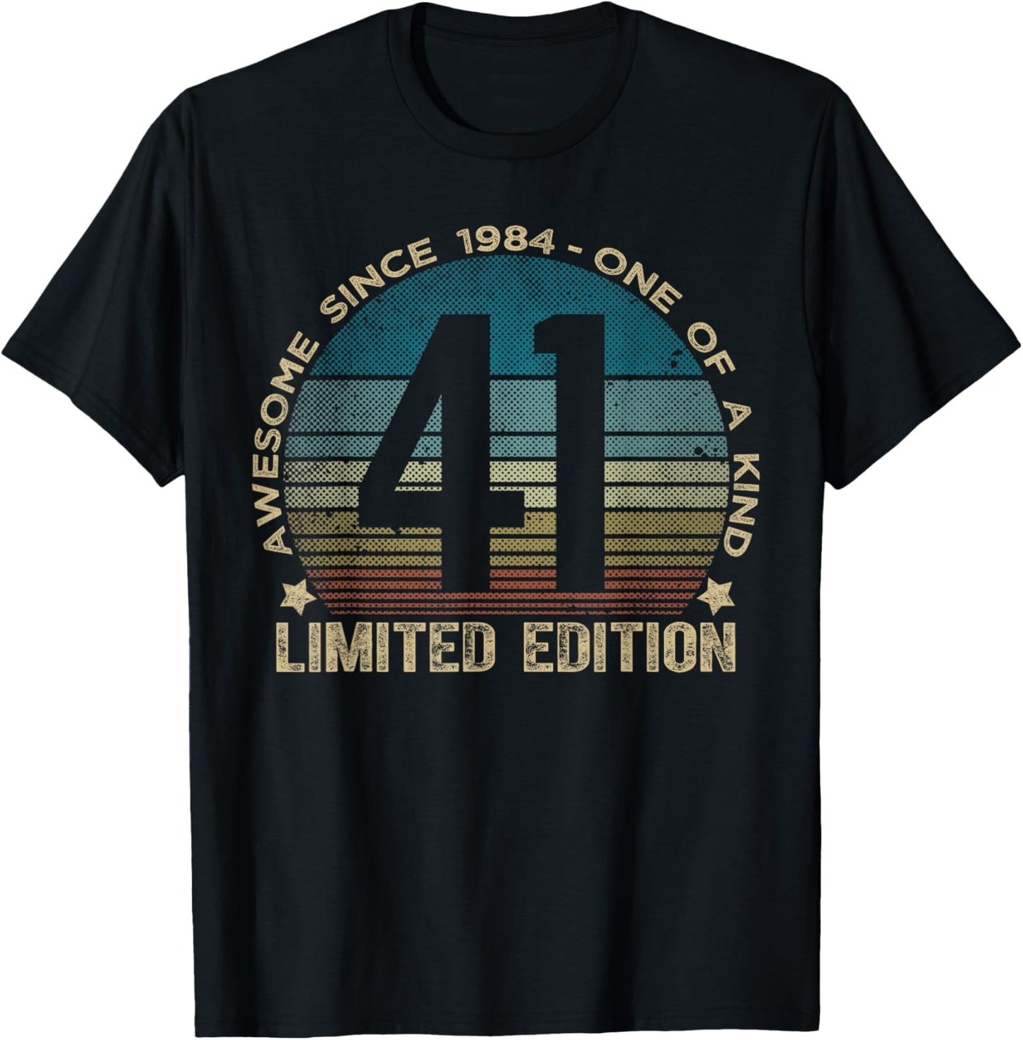 41 Year Old Gifts Vintage 1984 Limited Edition 41st Birthday T-Shirt - T-Shirt | Black