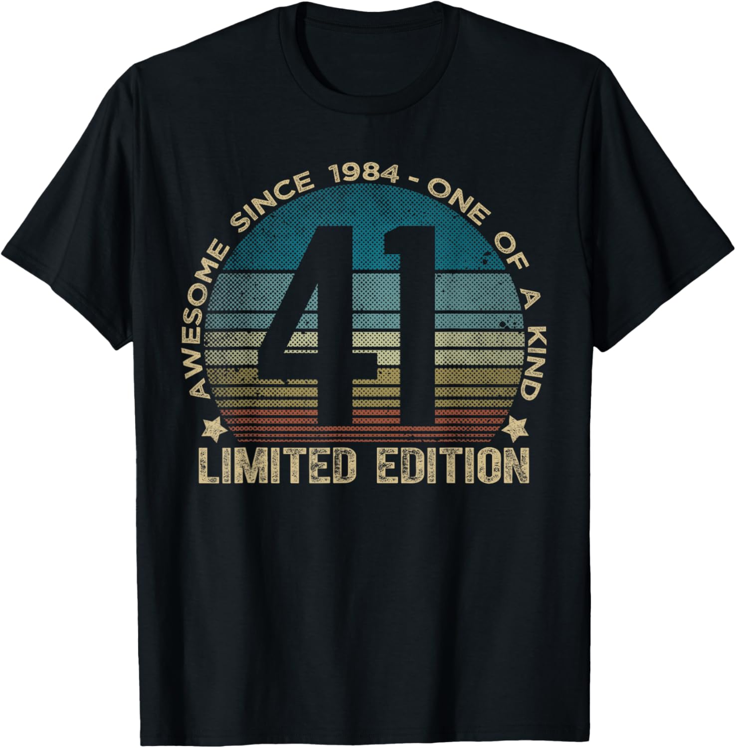 41 Year Old Gifts Vintage 1984 Limited Edition 41st Birthday T-Shirt - T-Shirt | Black