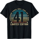 41 Year Old Gifts Vintage 1984 Limited Edition 41st Birthday T-Shirt - T-Shirt | Black