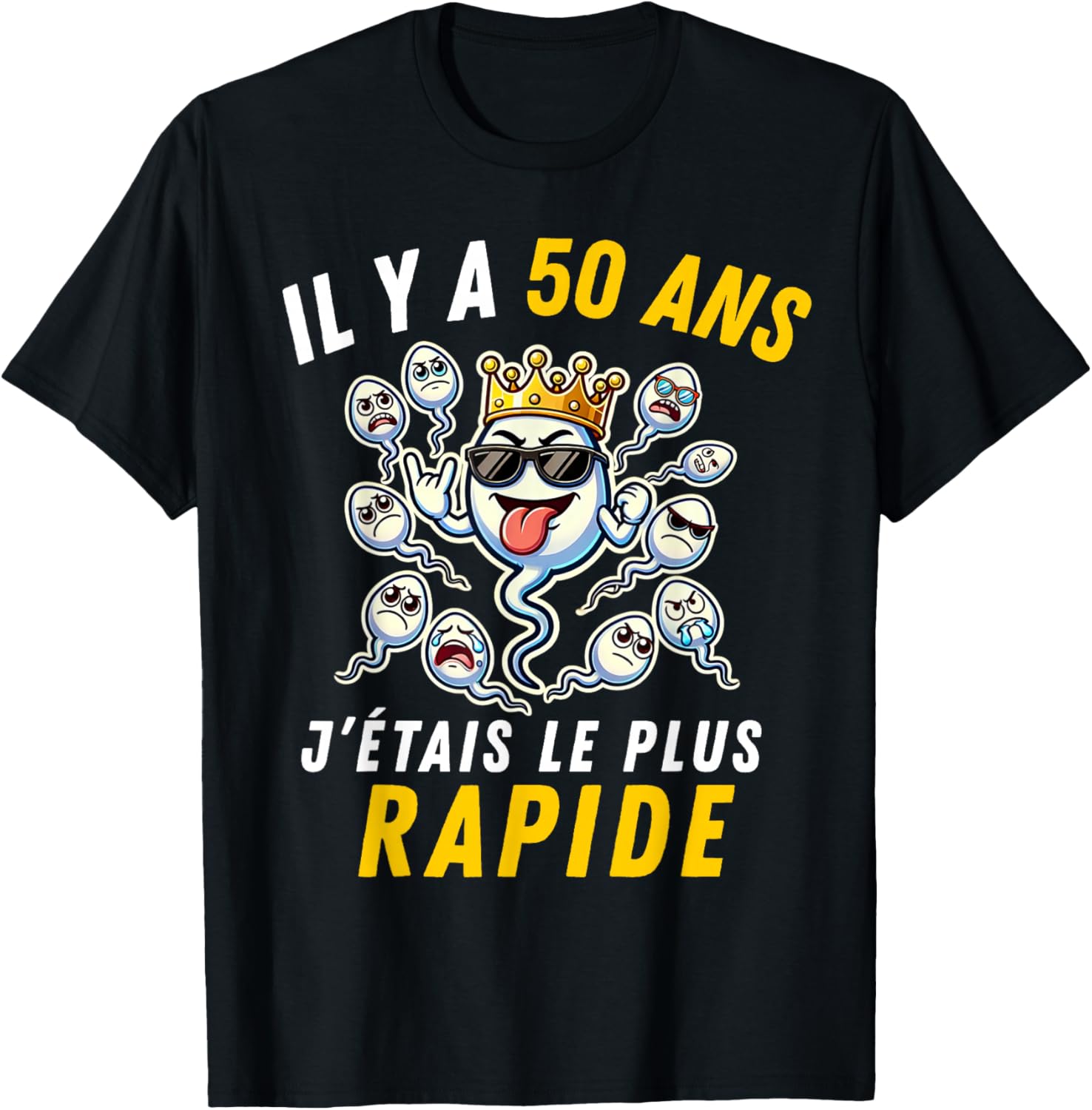 Gift Humour 50th Anniv 1976 Birthday 50 Years Man T-Shirt - T-Shirt | Black